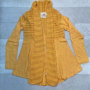 Anthropologie crochet cardigan